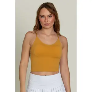 Mustard Original Ribbed Yoga Tank Top