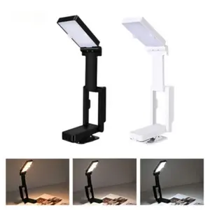 Adjustable Brightness Clip-On Book Light, Portable LED Reading Lamp, Dimmable Desk Light, Ideal for Bedside, Desk, Travel, Books, Tablets, Phones