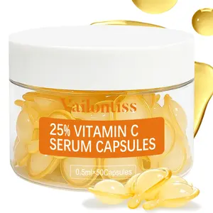 25% Vitamin C Facial Serum Capsules – 50pcs, Smooth Fine Lines, Hydrate, Brighten & Revitalize Skin