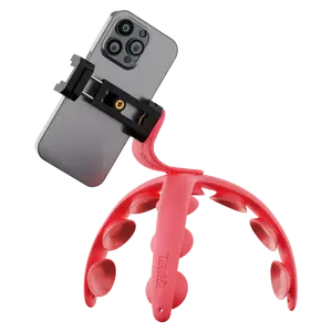 Tenikle - PRO Bendable Suction Cup Tripod Mount - Red