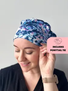 DuoStyle Scrub Hat - Moody Tie Dye