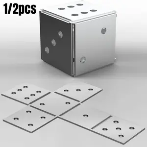 1/2Pcs Welding Tool Kit Dice Set, Stainless Steel Welding Board, DIY Cube, Tig Mig Gas Arc Electrode Practice Supplies, Industrial Parts