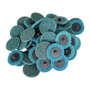 Fine Surface Conditioning Discs Roll Lock Grinder Sanding Pads 50Pack 2" Tool Accessories