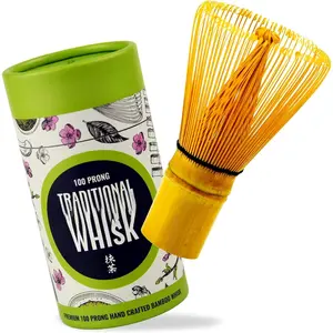Matcha Green  Whisk - 100 Prong -  Traditional   Matcha Whisk - Green , Matcha Latte, Matcha Ceremonial , Matcha  - The  Matcha Ceremony Whisk