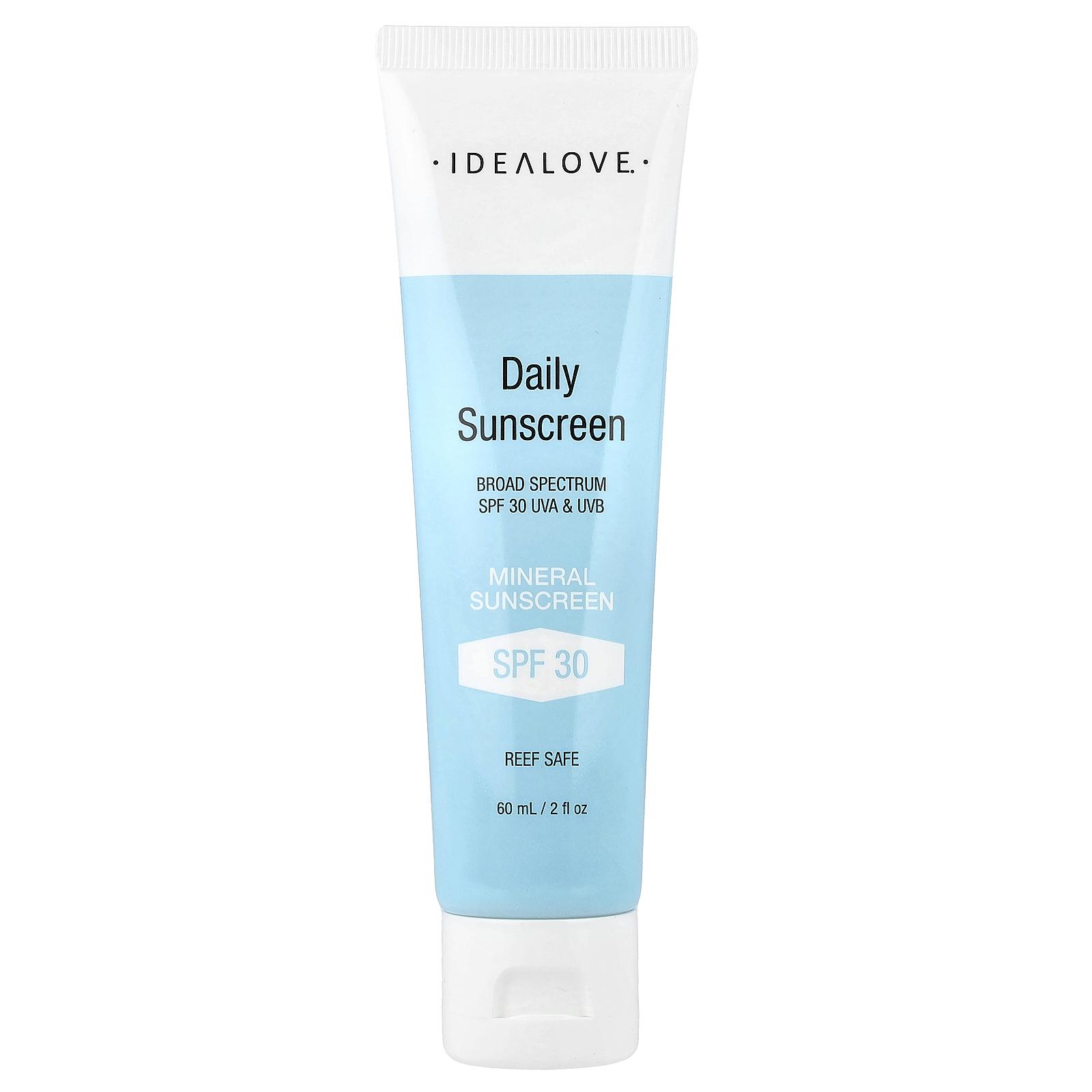 Idealove Daily Sunscreen, Mineral SPF 30, 2 fl oz (60 ml)