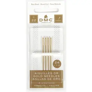 DMC GOLD Tapestry Needles - Sz 22 - 4 pack