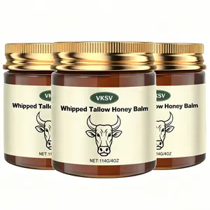 3-Piece set Whipped Tallow Honey Balm -12Oz,Moisturizing Cream for Soft, Smooth SkinHandmade All-Natural Moisturizer-HandmadeBlack FridaySpecial Offer Package Body CareGentle Thanksgiving gift