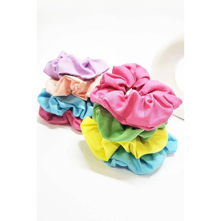 Solid Color Scrunchie Set