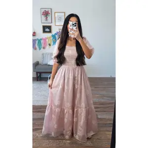 Aria Blush Maxi Dress