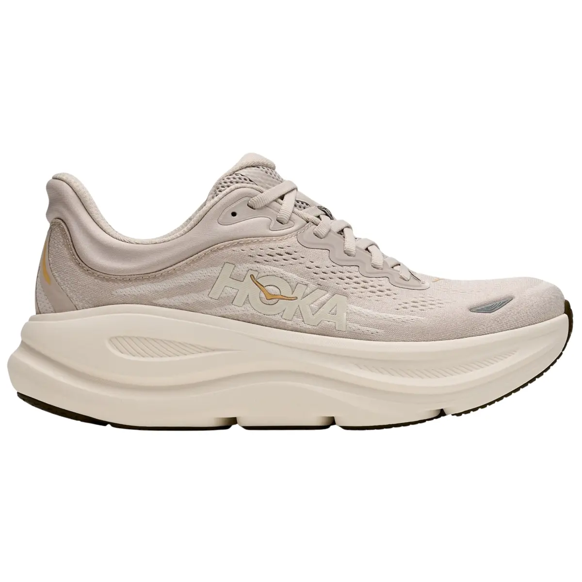 Hoka One One Bondi 9 River Rock Grey/Alabaster Women's Fashion Shoes New