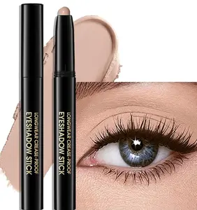 Eyeshadow Stick Matte Eye Brightener Pencil Cream Nude Eye Shadow Base Crayon Long-Lasting Crease-Proof Naked Eyeshadow Blendable High Pigmented Single Eyeliner Makeup for Women, 3 DESERT