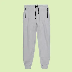 Youth Athletic Sweatpants – Comfortable Kids’ Joggers with Secure Zipper Pockets & Drawstring Waist for Exercise, School & Play