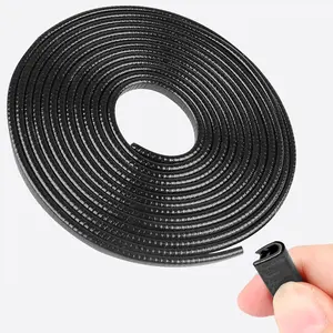 20Ft (6.1m)  Door Edge Guards, U-Shaped Black  Door Protector, Automotive Door Entry Guard Fit for  , Built-in Metal Clips, No Need Adhesive, Easy to Cut