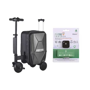 Smart Travel Bundle – Electric Scooter Luggage with Air Tag Tracking for Smooth, Safe Journeys