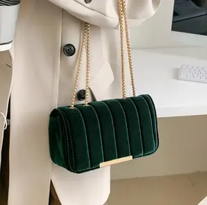 Elegant Velvet Shoulder Bag