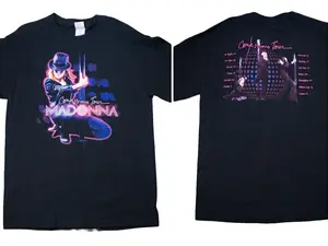 Vintage Styles Madonna Confessions Tour Concert T Shirt 2006 Black