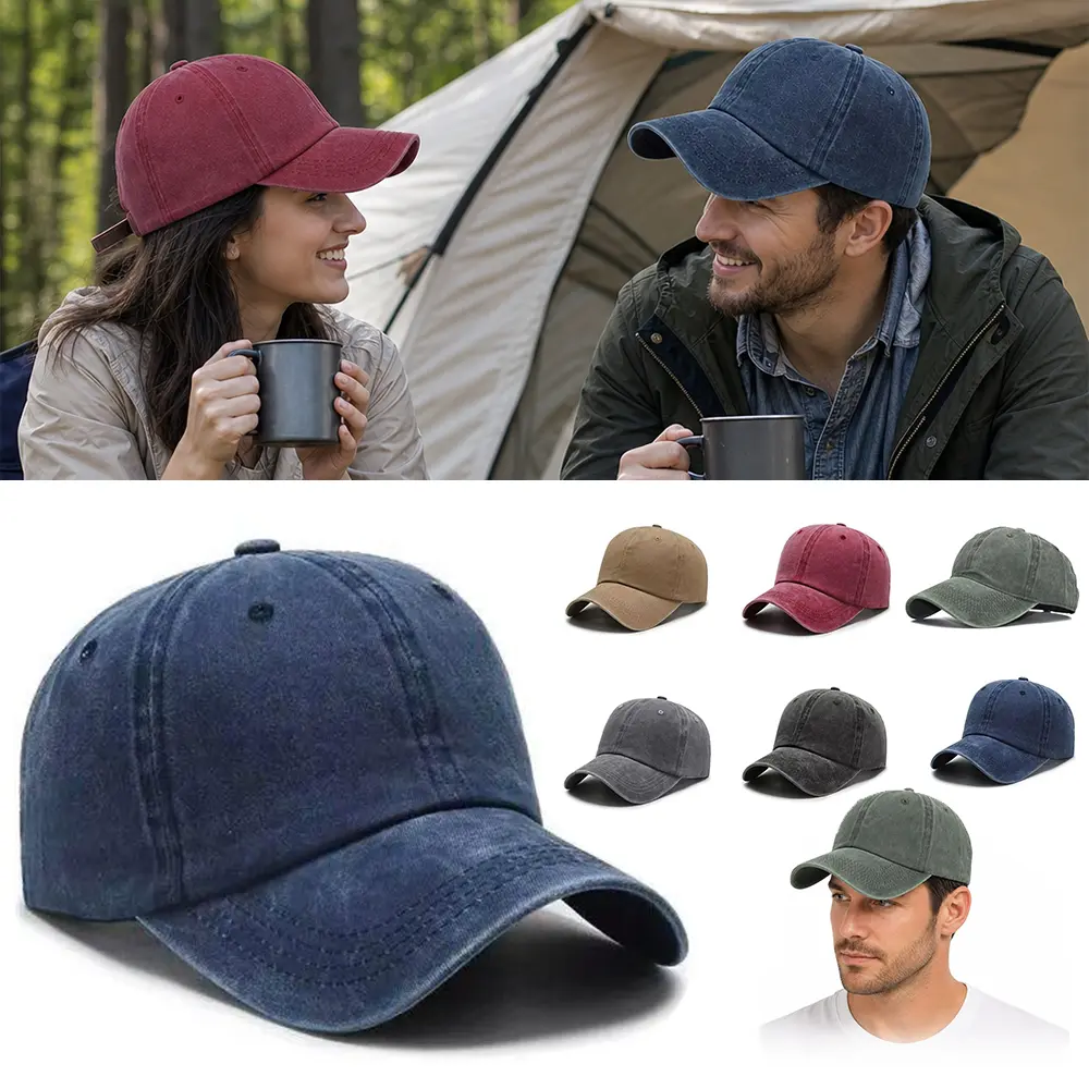 6PCS Solid Color Retro Baseball Cap - Lightweight Polyester,Solid Color,Casual Sports Cap,Adjustable Baseball Cap, Classic Cap Design, Durable, Vintage Adjustable Baseball Cap for All Seasons
