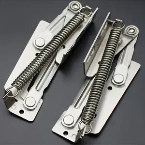 2-Piece Set 80 Degree Spring Hinge Cabinet Door Lid Support Top Fixed Rack Kitchen Cabinet Accessories