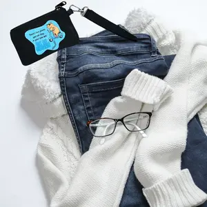 Capybara Stay In Your Lane Black Wristlet Pouch – Funny Animal Accessory