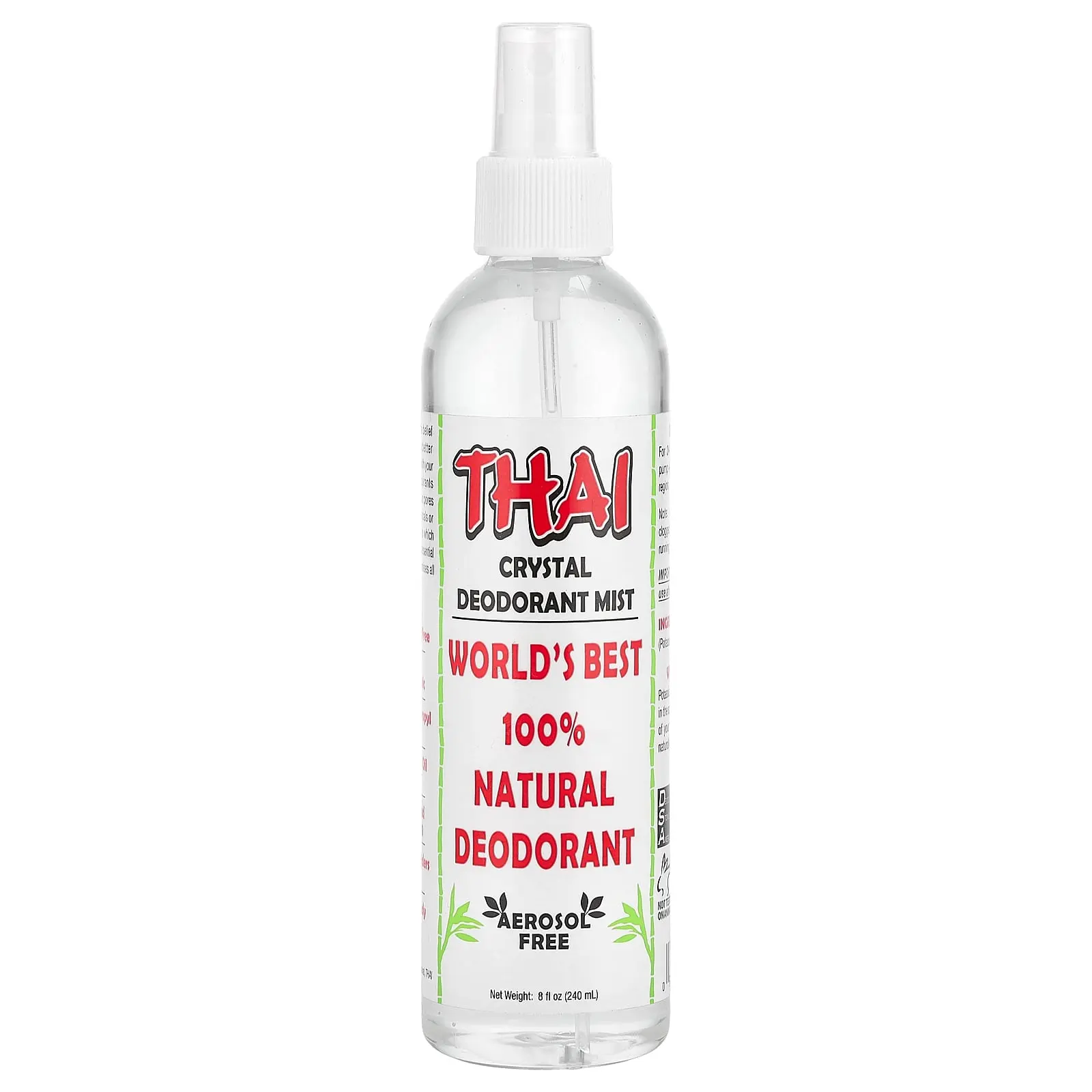 Thai Deodorant Stone Crystal Deodorant Mist, 8 fl oz (240 ml)