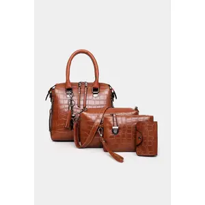 4-Piece PU Leather Bag Set