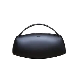 Pre-owned Loewe leather Tote Bags 【Zanna】Black C vintage museum series handbag with egg shaped compartments