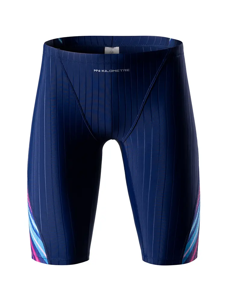 MY KILOMETRE Men Swim Jammers Swimsuit Competitive Swim Team Suit Quick Dry Swimwear Athletic Training Swimming Shorts Trunks Chlorine Resistant Remain Durable Throughout Use Low moisture absorption Four-Way Stretch technology
