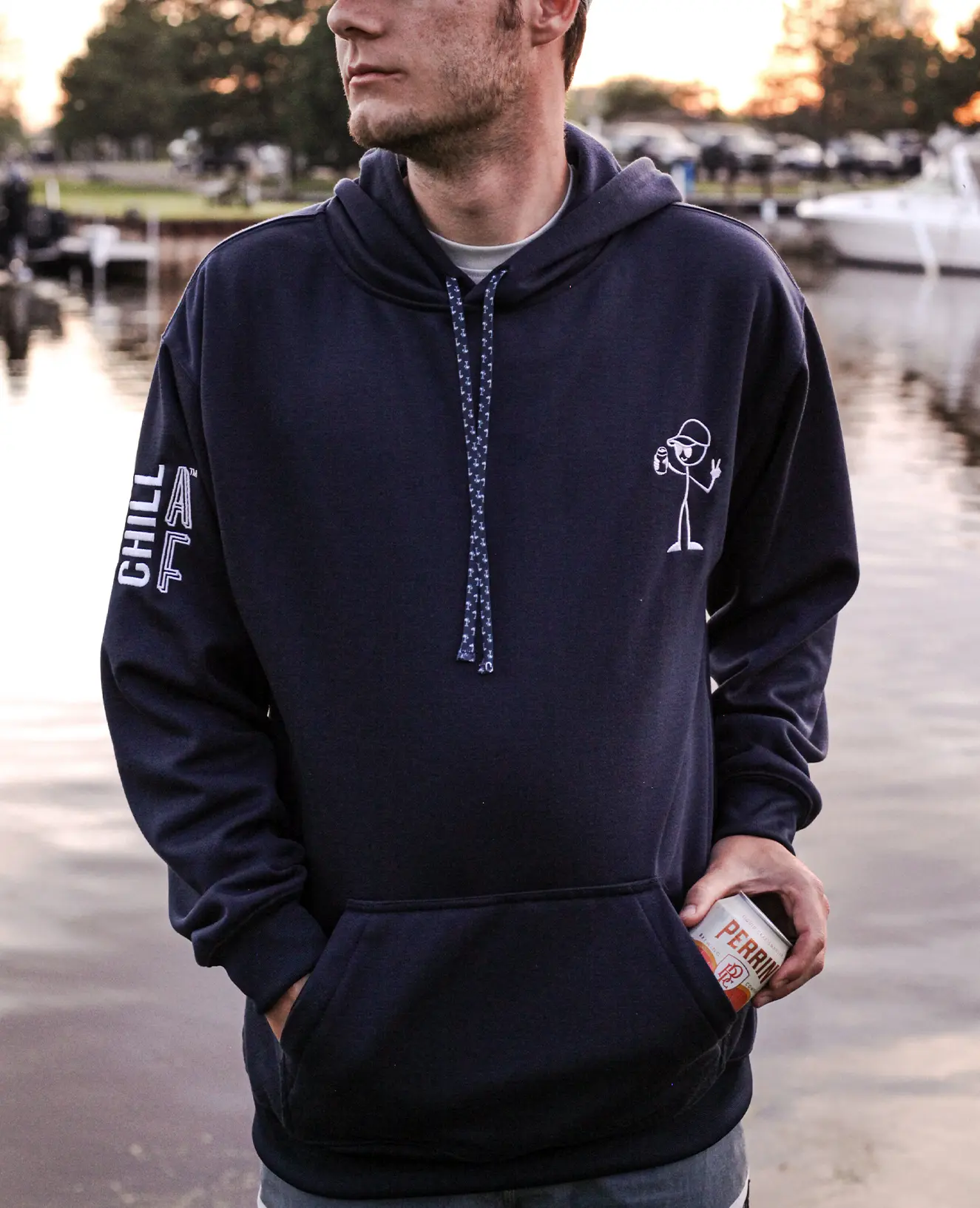 StickDude Insulated Pocket Hoodie | Navy