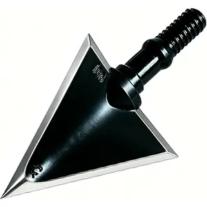 JianZD 6pcs-Fixed Blade Broadheads 100gr 3-Blade – Screw-in Hunting Arrowheads for Crossbow, Recurve & Compound Bows X3