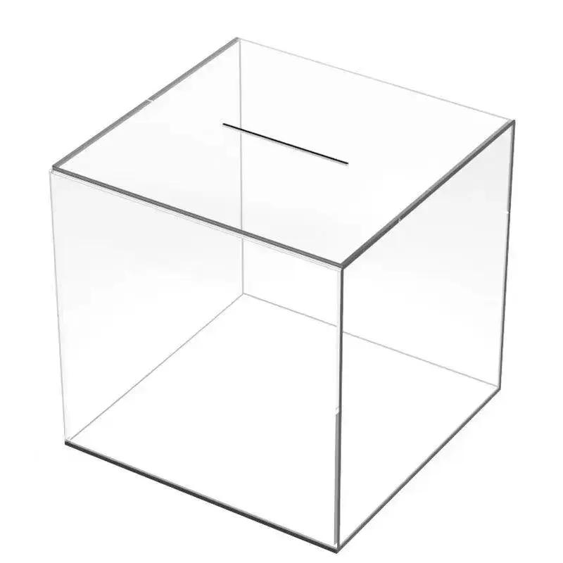 Clear Acrylic Piggy Bank, 1 Count Transparent Piggy Bank Box, Money Organizer Box, Cash Saving Box, Home Decor for Living Room Bedroom, Money Jar, Acrylic Savings Jar