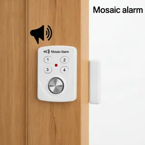 1 Pack Door Alarm sensor with Delayed alert, break in movable door alarm device security for home&travel,security alarm for home, entry alarm window for home,intrusion alarm device,intrusive alarm device,home security alarm