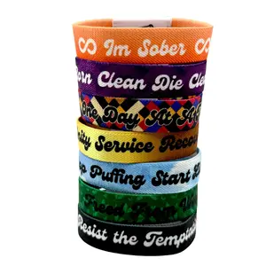 RIBBI Quit Bad Habits Bracelet - Tap for Daily Accountability - Durable Elastic & Waterproof NFC Chip W/ App