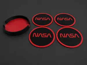 NASA Coaster Set with Holder | 3D Printed Coasters