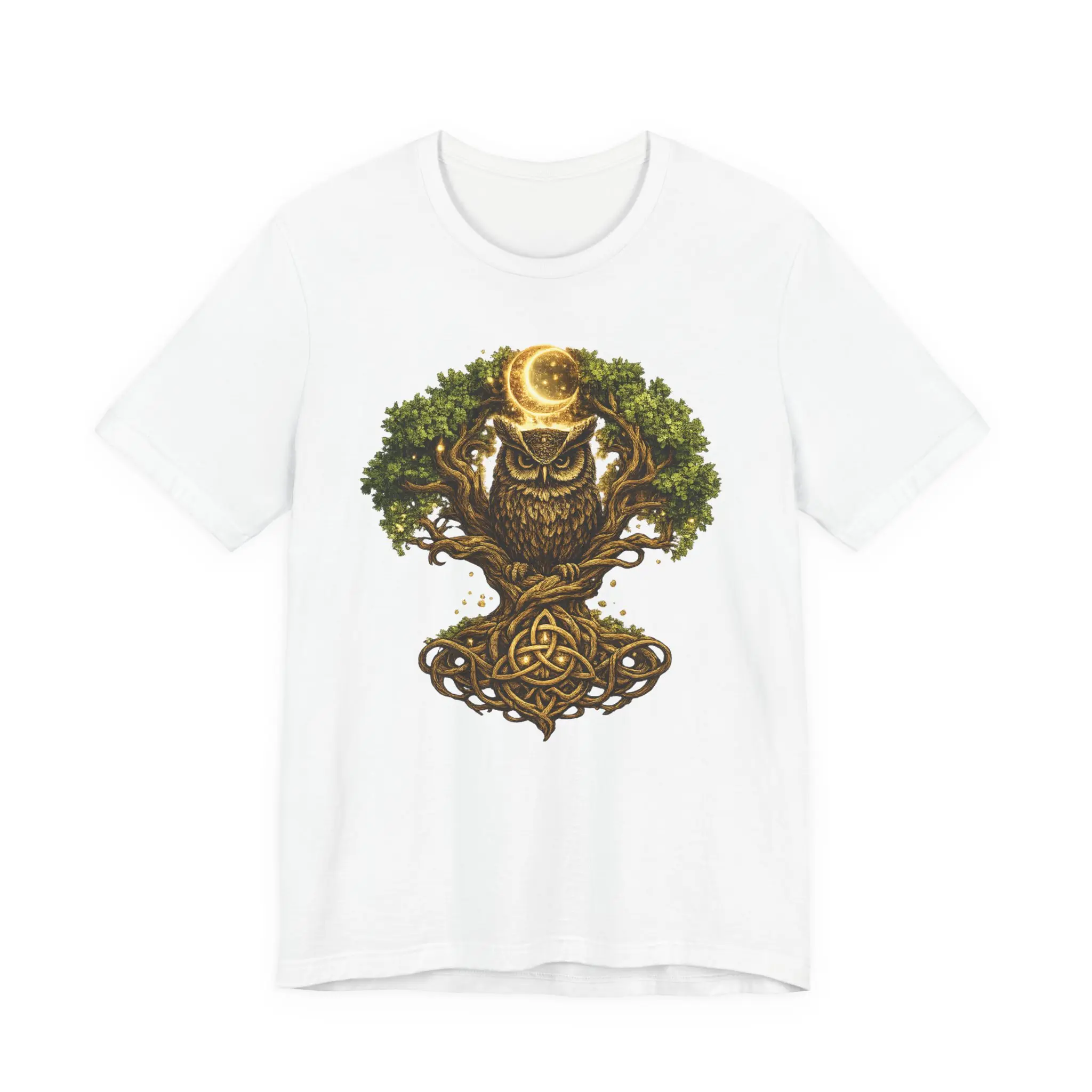 Celtic Owl Tree of Life Shirt | Mystical Woodland Owl Tee | Pagan Nature Shirt | Forest Spirit Graphic Tee | Celtic Knot Boho Gift