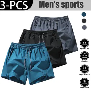 Unisex Summer 3 Inch Shorts Quick Dry Men Women Casual Sports Beachwear Breathable Lightweight Surfing