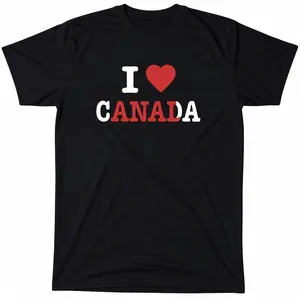 Funny Graphic Tee,I Love Canada Men’s Funny Offensive meme T-shirt - Cotton - Gift Casual Crewneck