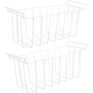 17.5 Inch Freezer Wire Basket Organizer Bins Compatible for , Insignia, Arctic , Magic Chef, Vissani Chest Freezer, 12932000000583 2Pack