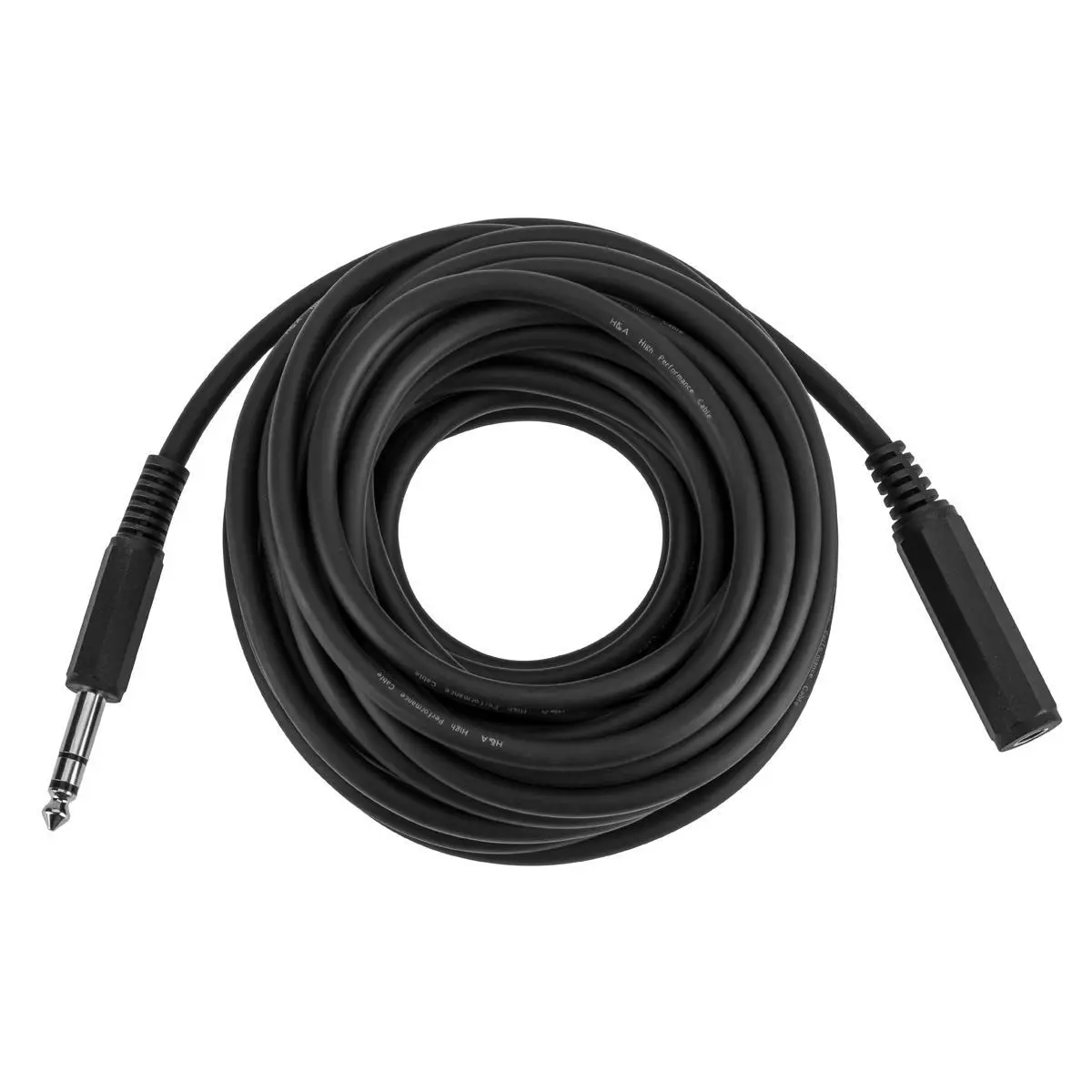 H&A Platinum Pro 25' TRS 1/4" Male to 1/4" Female Interconnect Cable