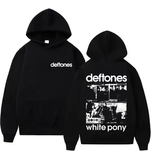 Rock Band Deftones White Pony Graphic Hoodie Men Women Hip Hop Alternative Heavy Metal Streetwear Male Fashion Hoodies