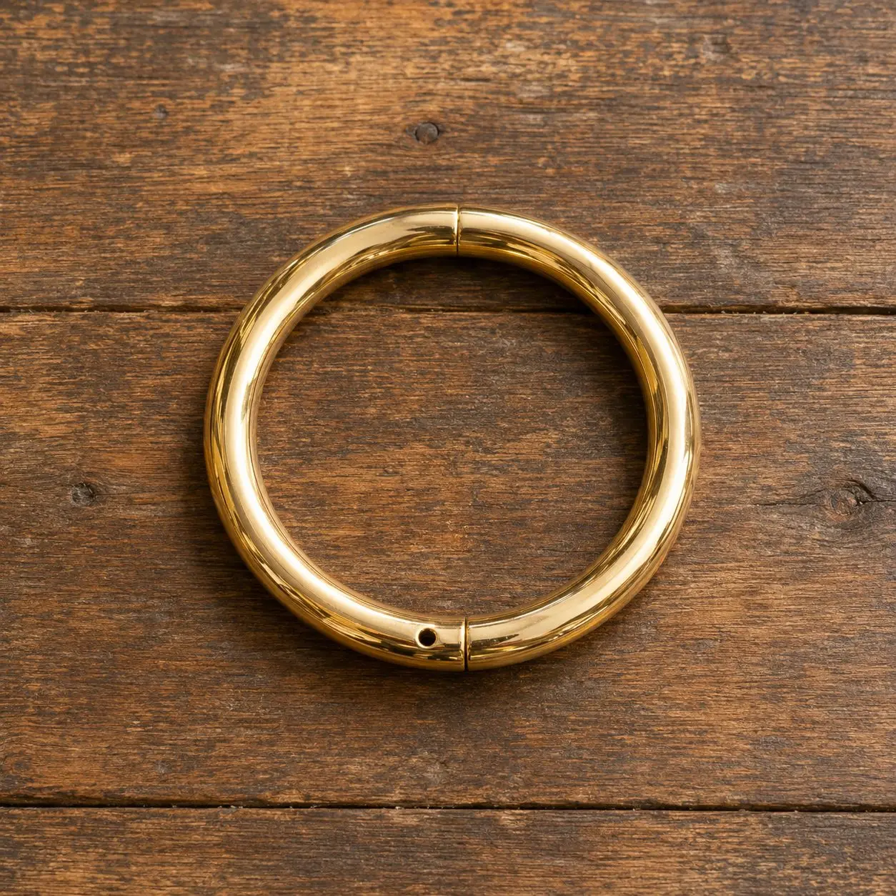 Polished Style - Gold Cowboy Bull Ring Bangle Bracelet
