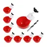 8-Pack 3rd Gen Smart DIY Large Automatic Poultry Waterer Cups, 5Gal Auto-Fill Continuous Flow Dispenser for Chickens, Turkeys, Ducks, with Tee Fittings, Leakproof Seal, Rubber Gasket, Tough PVC, Additional Screw, Turkey