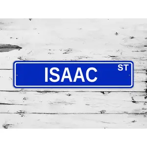 Isaac Street Sign Personalized Custom Name Gift