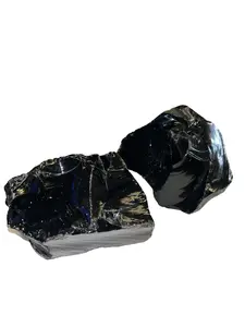 Black Obsidian Crystals - Spiritual Protection & Grounding Stones for Self-Reflection & Personal Growth - Emotional Healing & Stability Promoter
