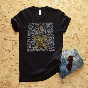 Vintage-Music-Hamilton-T-Shirt, Gift For Birthday, Holiday, Christmas, Woman, Man Shortsleeve Classic Clothing Fabric