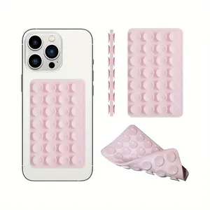 Pack of 3, 28 silicone suction cups with double-sided design, strong adsorption, suitable for iPhone and Android phone cases, hands-free mobile phone accessory holder, ideal for selfies and video shooting