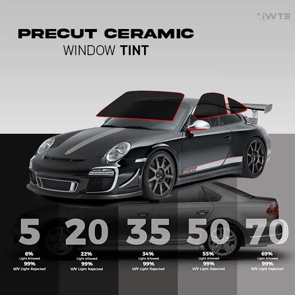 TL Pre-cut Customized Ceramic Window Tint Kit High Performance for All vehicle Side and Back Windows