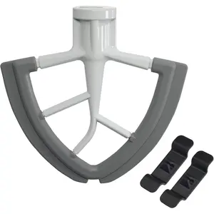 Flex Edge Beater For  4.5-5 Quart Tilt- Stand Mixers, Non-Stick Coated  Beater with Both-Sides Flexible  Edges Bowl Scraper, Mixer Accessories Paddle Attachment