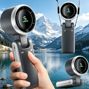 Lightweight Handheld Turbo Cooling Fan, Portable Personal Air Cooler for Men Women Outdoor Working Trip