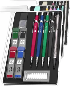 Mr. Pen Mechanical Pencil Set with Lead and Eraser Refills, 5 Sizes - 0.3, 0.5, 0.7, 0.9 and 2 Millimeters, Drafting, Sketching, Illustrations, Architecture