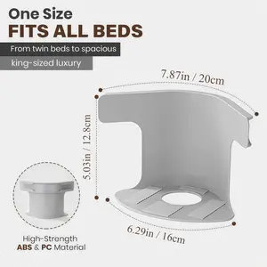 Lock Sheet Holders (4 Pack), Bed Sheet Lock Clips, Sheet Holders Keep Sheets Firm & Tight, Heavy Duty Bed Sheet Holder Corner Fitted Sheet Straps Fit All Mattress Size